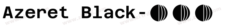 Azeret Black字体转换